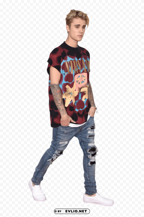 justin bieber relaxed PNG Image with Isolated Icon