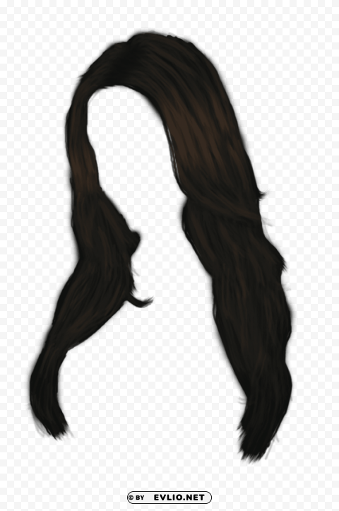 long black women hair Transparent PNG Isolated Subject Matter