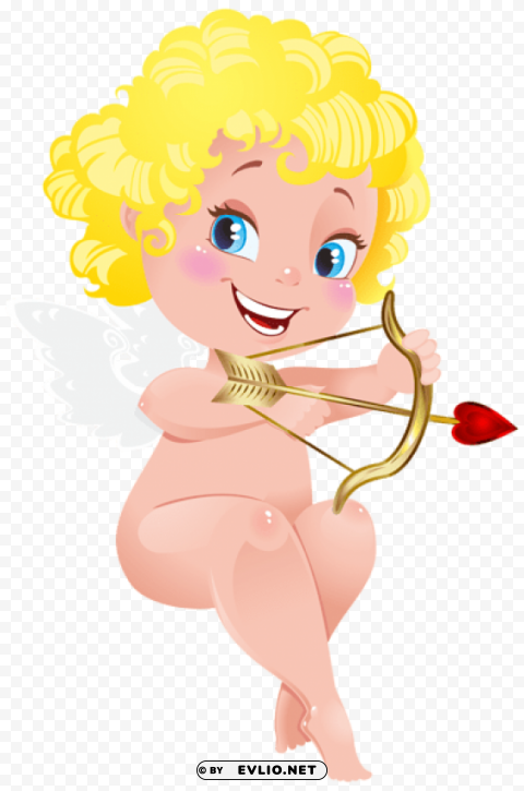 Cute Cupid Angel Isolated Design Element In Transparent PNG