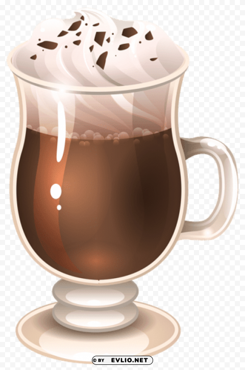 glass of coffee latte PNG images with alpha transparency wide selection