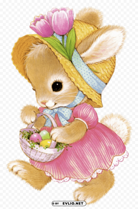 cute easter bunny girlpicture Transparent PNG vectors