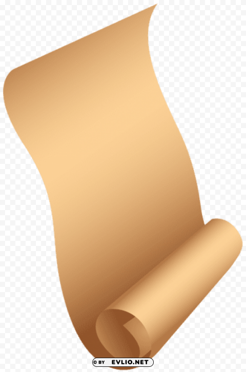 large paper scroll HighQuality PNG with Transparent Isolation