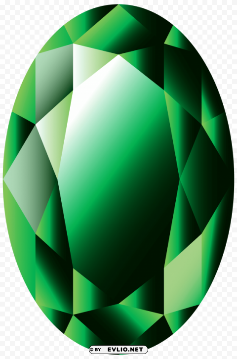 oval emerald Transparent PNG picture