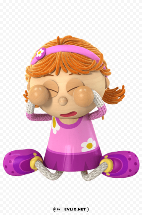 tallulah crying PNG with cutout background
