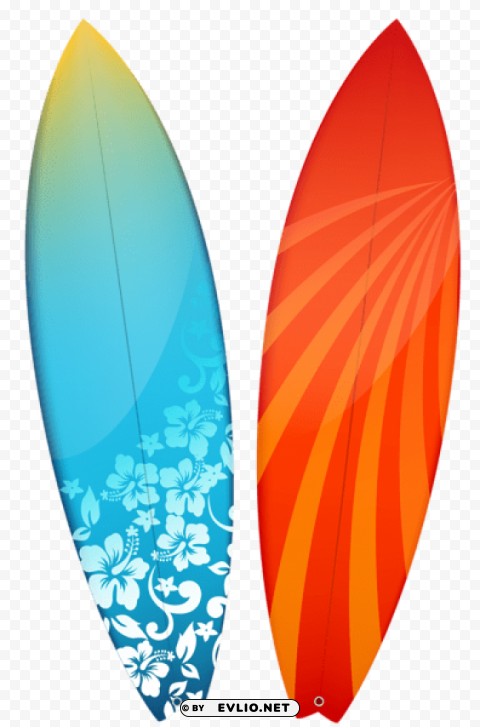 surfboards PNG Image Isolated on Clear Backdrop