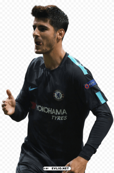 Álvaro morata Isolated Design Element in HighQuality Transparent PNG