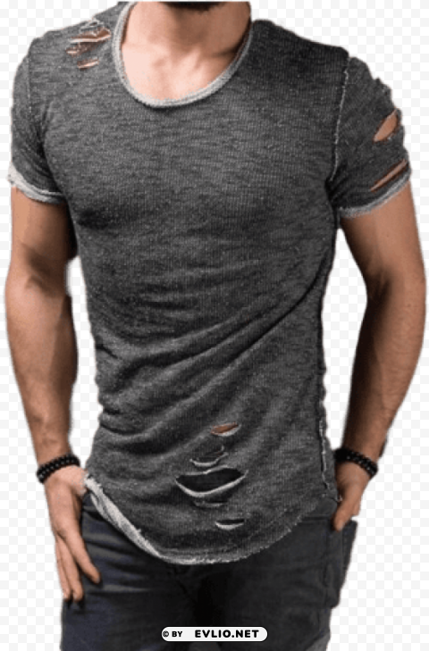 new funky look t shirt mens Isolated Item with Transparent PNG Background
