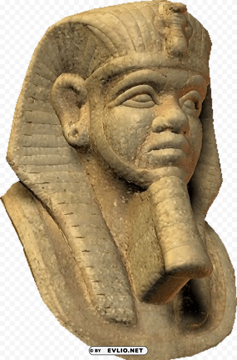 Transparent PNG image Of golden statue of a pharaoh's head Clear PNG photos - Image ID 72ed9041