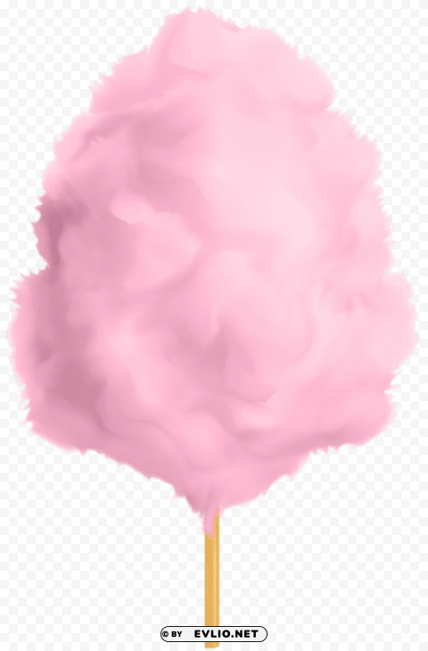 cotton candy Transparent Background Isolated PNG Design