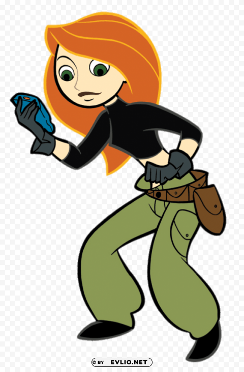 kim possible looking at device PNG images with alpha transparency layer