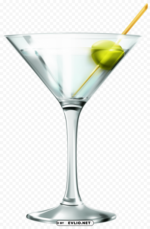 transparent martini glass PNG images for banners