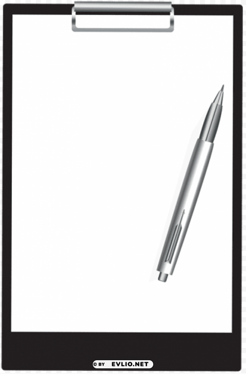 clipboard with pen PNG Image with Transparent Isolated Graphic Element