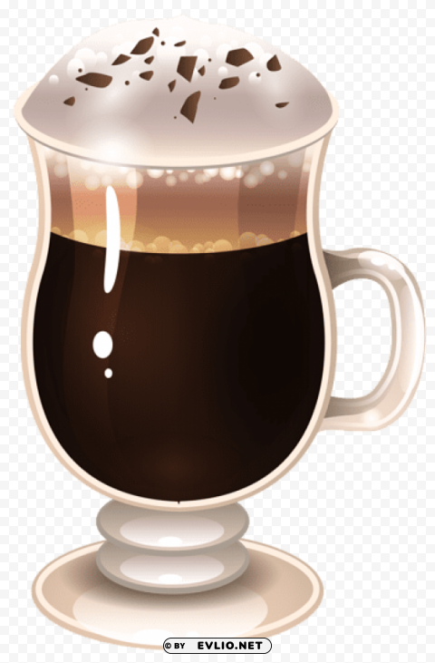 coffee latte PNG images with alpha mask