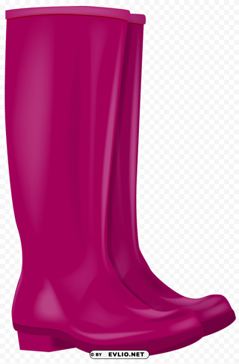pink rubber boots image PNG images with transparent layering