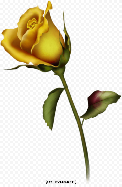 rose bud tattoo design PNG images without subscription PNG transparent with Clear Background ID db7c24a3
