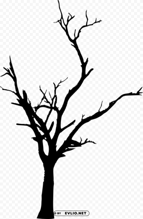 dead tree silhouette PNG images with alpha transparency diverse set