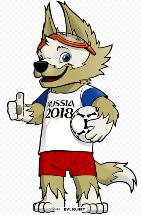 zabivaka world cup russia 2018 mascot Clear image PNG