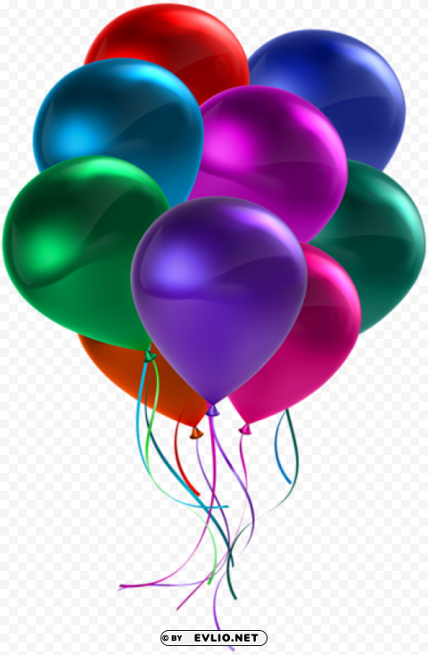 bunch of colorful balloons PNG images transparent pack