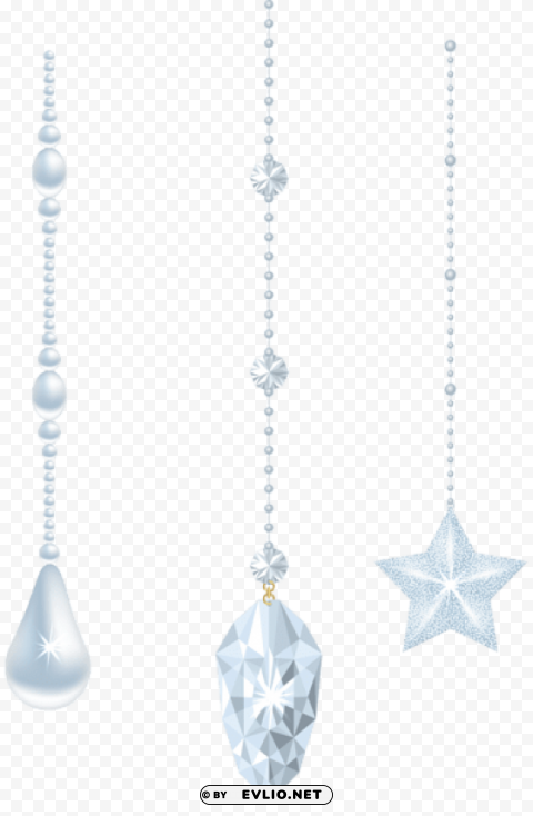christmas crystal ornaments PNG transparency images