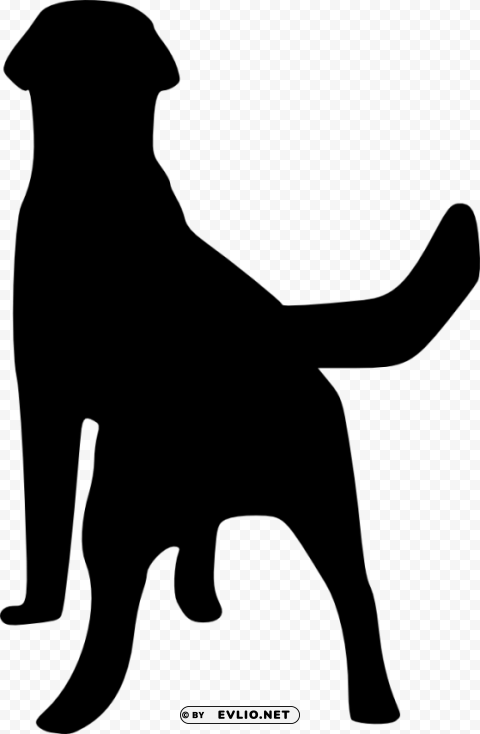 dog silhouette PNG for free purposes