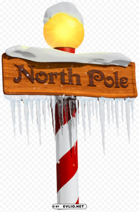 north pole sign HighQuality Transparent PNG Isolated Object