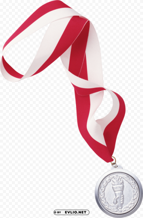 silver medal PNG with Isolated Object