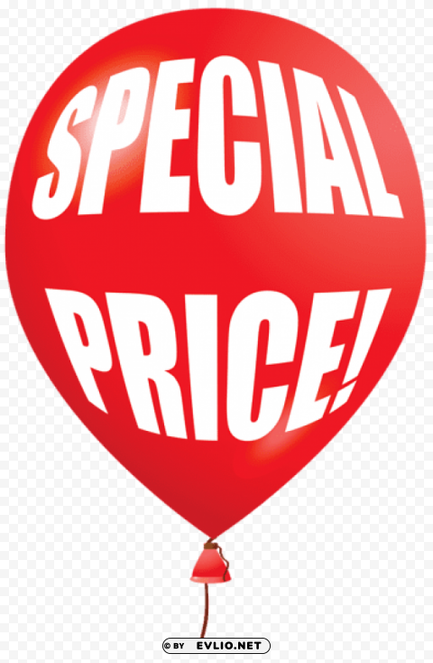 special price balloon Clear PNG image