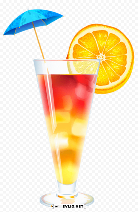 summer cocktail Clean Background Isolated PNG Design