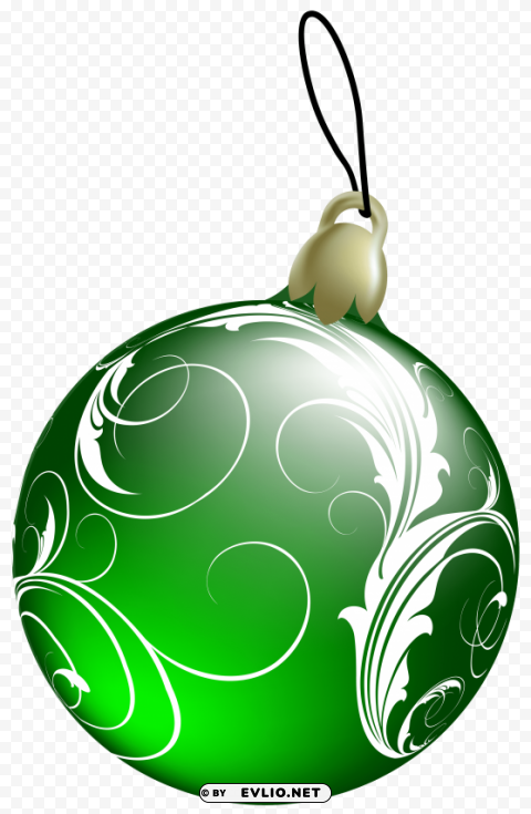 beautiful green christmas ball HighQuality Transparent PNG Isolated Artwork