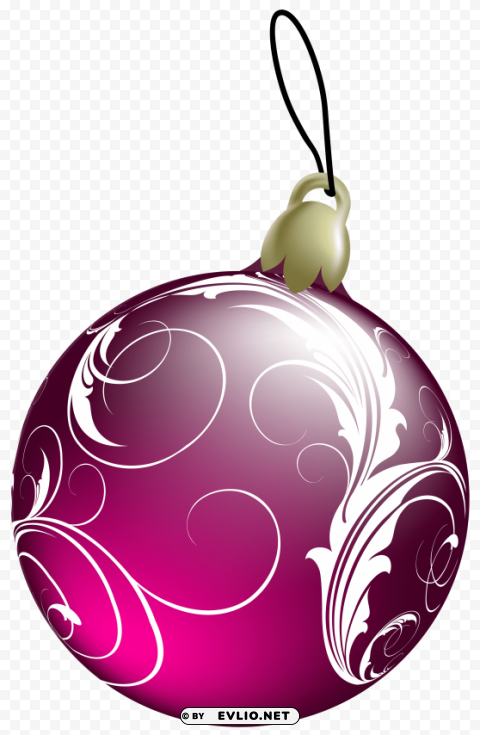 beautiful pink christmas ball HighQuality Transparent PNG Isolated Element Detail