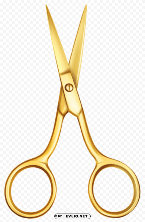 gold scissors PNG transparent icons for web design