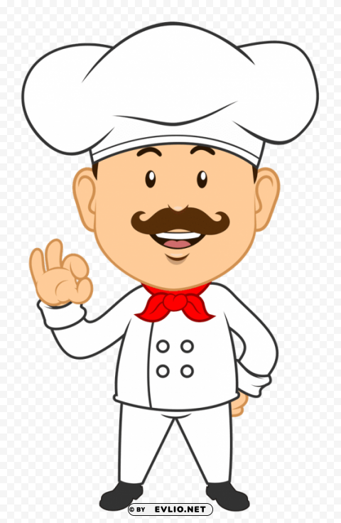 male chef Isolated Artwork on Transparent PNG
