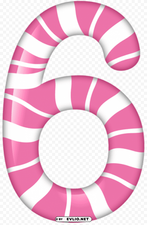 number six candy style PNG transparent photos massive collection