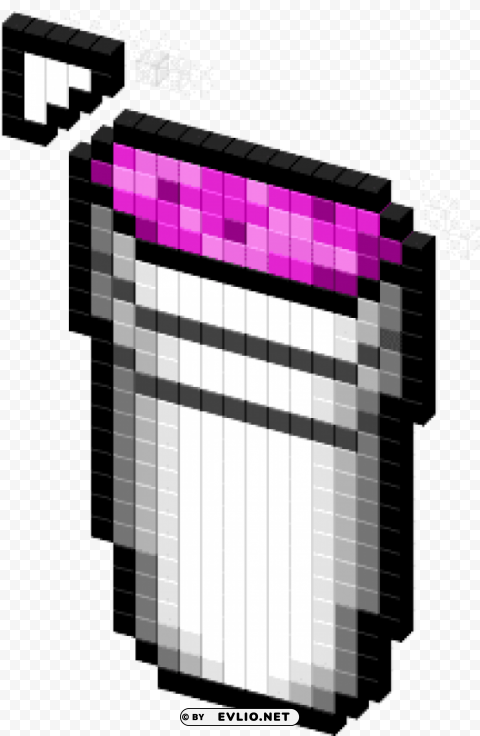 Purple Drank Pixel Isolated Icon On Transparent Background PNG