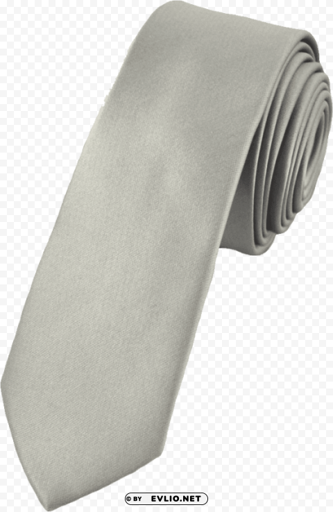 grey tie PNG Image with Clear Isolation