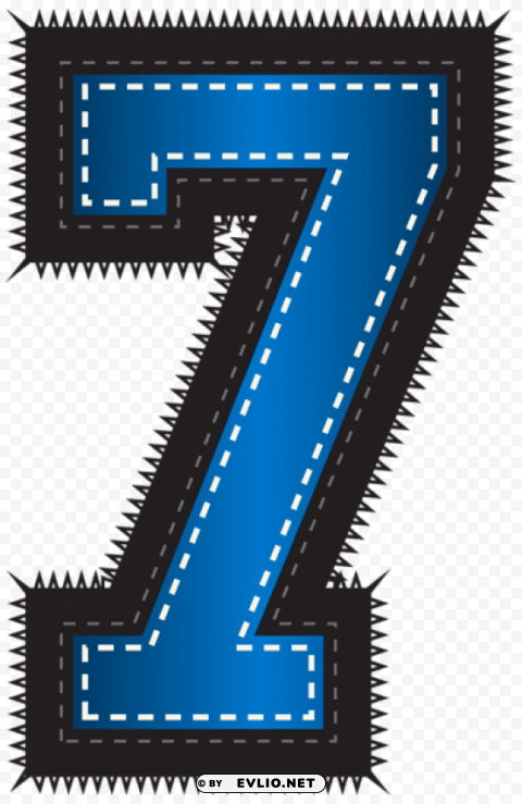 blue sport style number seven High-resolution transparent PNG images variety
