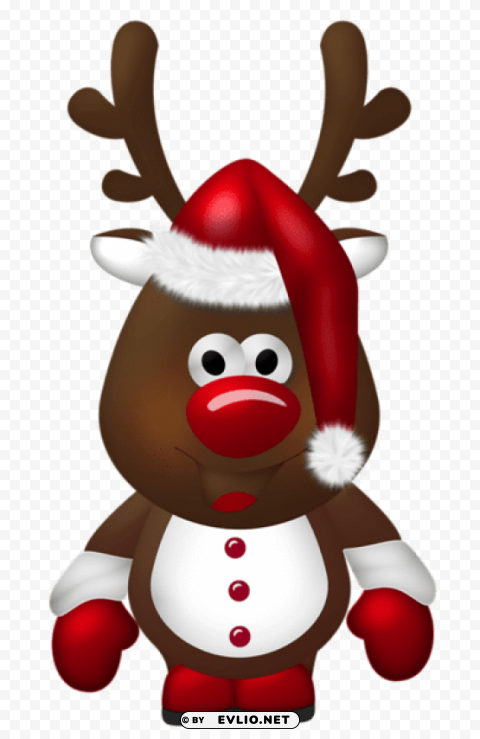 cute christmas reindeer PNG images with transparent layering