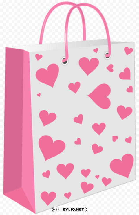 heart gift bag transparent No-background PNGs clipart png photo - a794b78a