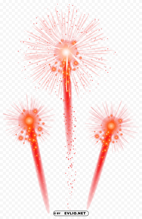 red fireworks Transparent PNG pictures for editing