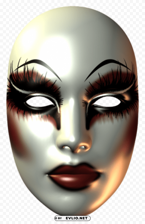 Female Carnival Mask Transparent PNG Image Isolation