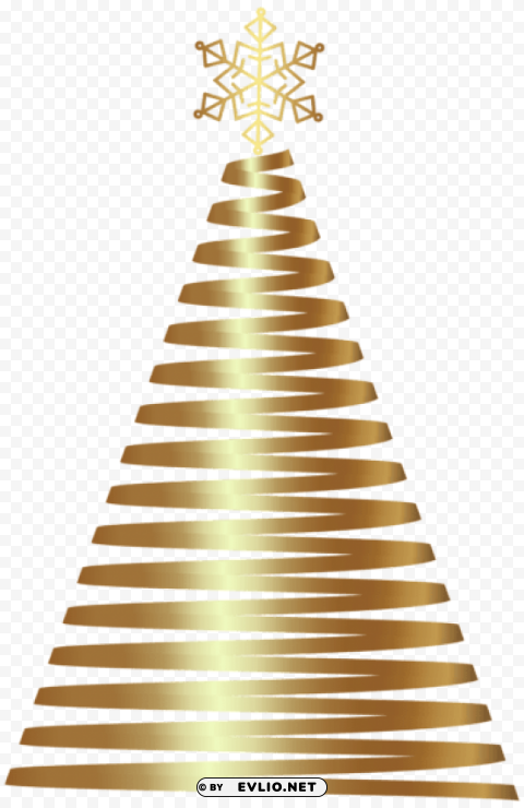 gold deco christmas tree PNG photos with clear backgrounds