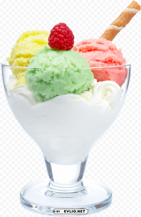 large icecream CleanCut Background Isolated PNG Graphic
