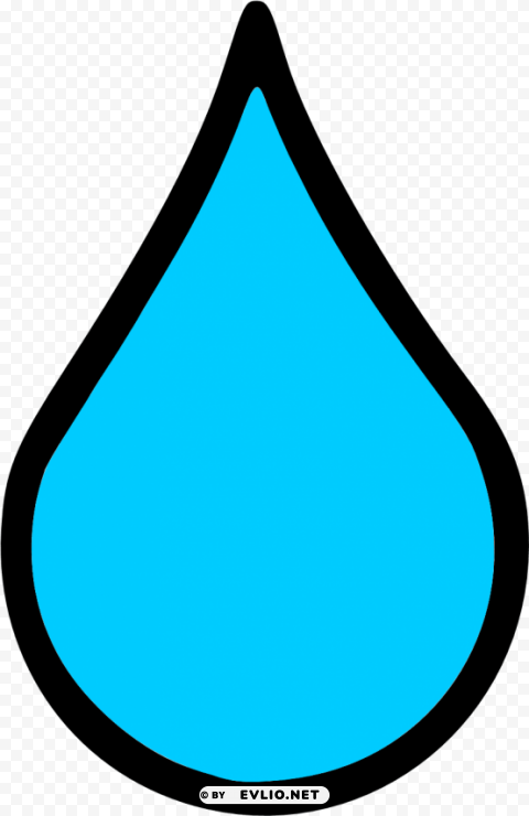 water Isolated Artwork on Transparent PNG