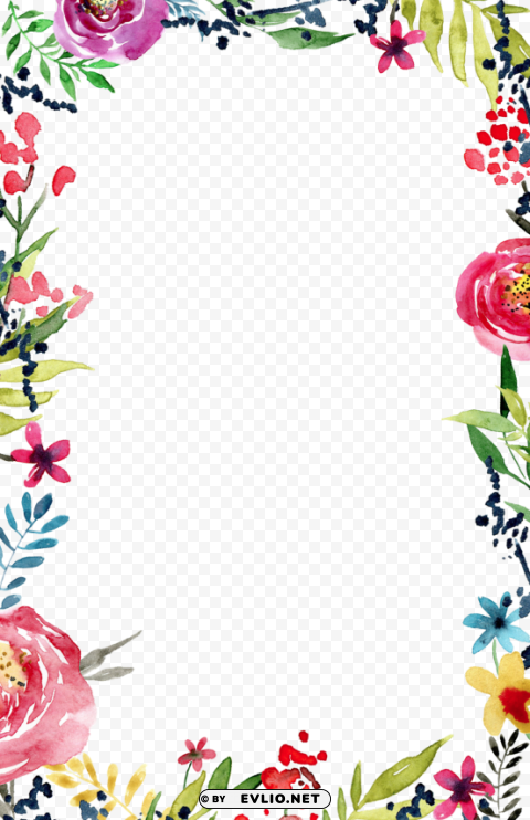 border line design flower PNG transparent photos library