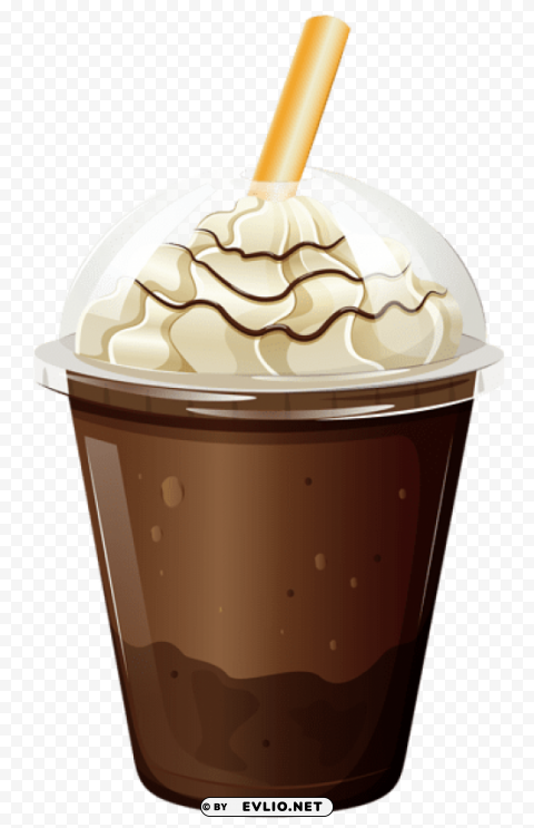 coffee cup with whipped cream PNG images with alpha background