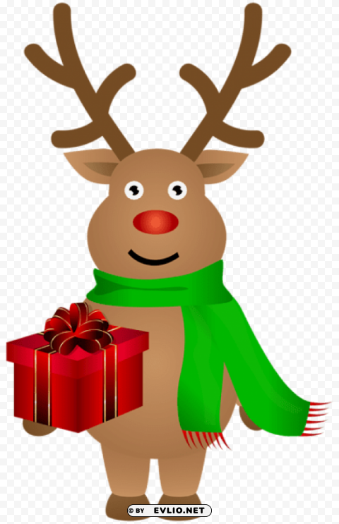 cute christmas reindeer PNG images without licensing