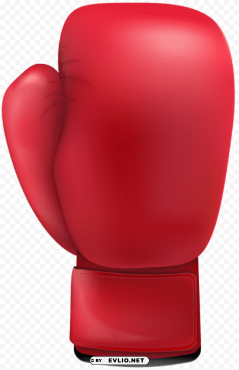 red boxing glove HighResolution Isolated PNG Image