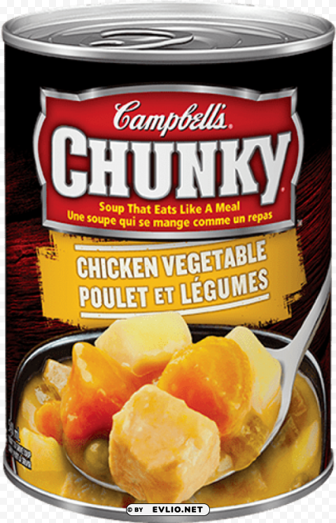 campbell chicken vegetable soup Transparent Background PNG Isolated Graphic