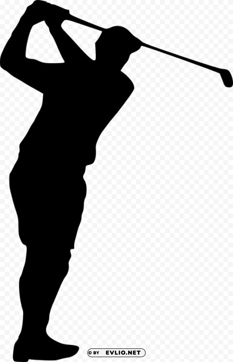 golfer silhouette Free download PNG with alpha channel extensive images
