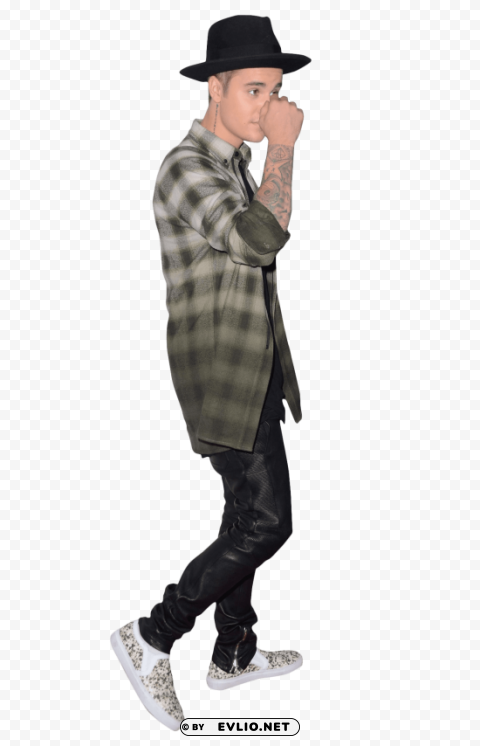 justin bieber with hat PNG transparent images for printing